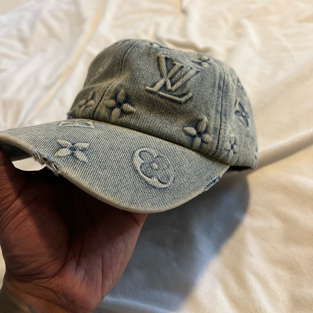 Louis Vuitton Denim Monogram Cap - Washed Blue
